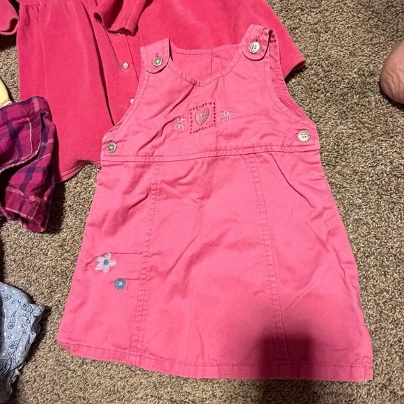 Vintage Girls 18 24 Month Clothing Lot Dresses Skirt Tops Romper 6pc - Picture 3 of 8